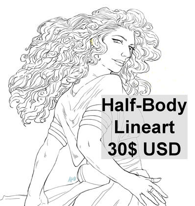 Half Body-Lineart